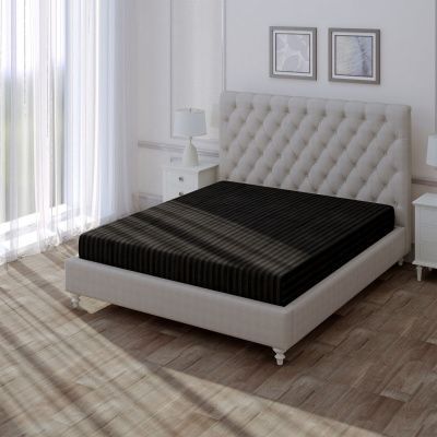 Простыня Verossa Stripe На Резинке Black